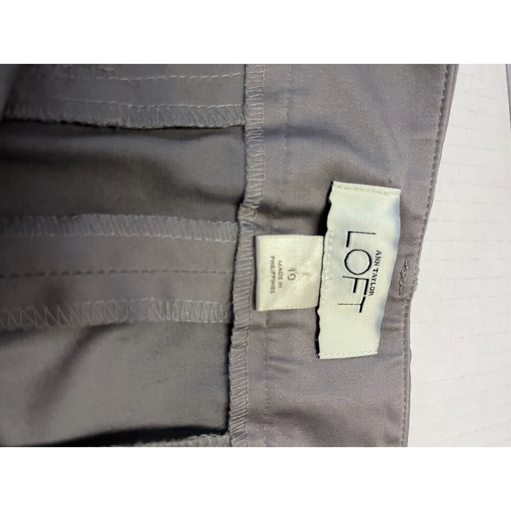 Ann Taylor Loft Women's Shorts Gray Size 10 - Picture 4 of 5